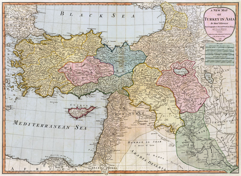 Turkije en Midden Oosten 1794 Anville